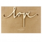 Preview: Cake Topper - love - Holz